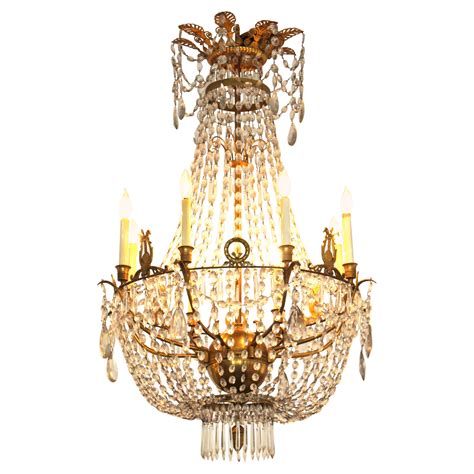 French Empire Grand Crystal Chandelier For Sale At Stdibs