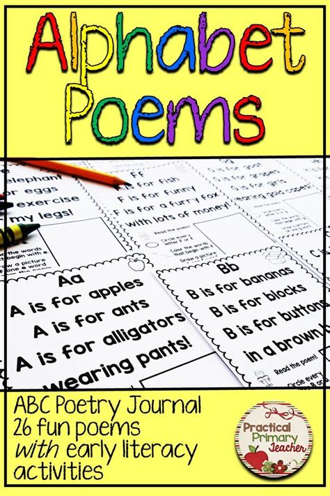 Abc Activities For Emergent Readers 26 Alphabet Poems With Early