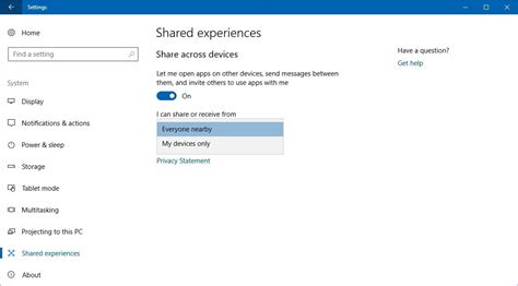 How To Manage Shared Experiences In The Windows 10 Creators Update