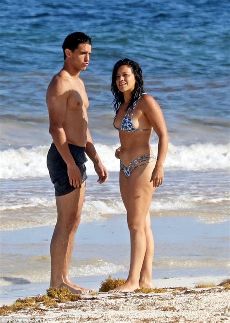 Gina Rodriguez Wears Cheeky Bikini With Fiance Joe Locicero In Mexico