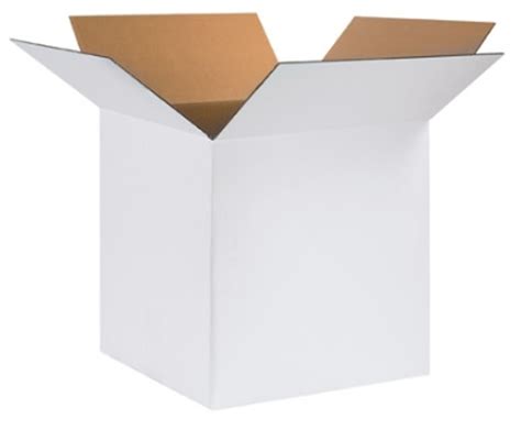 24 X 24 X 24 White Corrugated Cardboard Shipping Boxes 10bundle