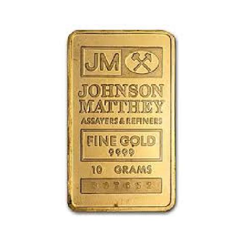 10g Gold Bar Johnson Matthey Silvergold Express