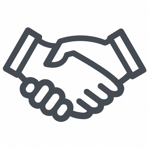 Collaboration Meeting Partnership Shake Hands Together Icon