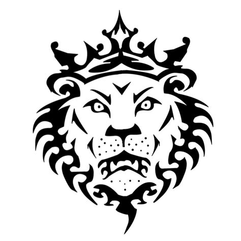 Lion Head Stencil Type Design Tattoo Wind Cr8ivity Pinterest