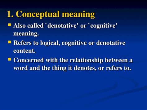 Types Of Meaning Geoffrey Leech 1974 1981 Semantics The Study Of