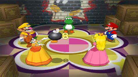 Mario Party 7 8 Player Ice Battle Yoshi Luigi Peach Mario All Mini