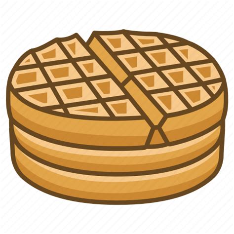 Breakfast Dessert Iron Stack Waffle Icon Download On