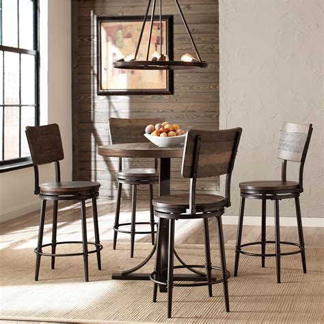 Hillsdale Jennings 4022cdps5pc Rustic 5 Piece Counter Height Dining Set