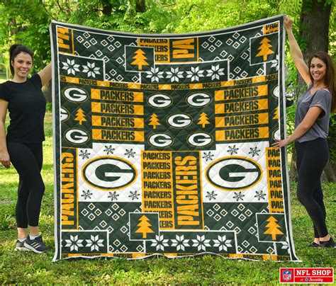 Green Bay Packers Fabric Christmas Quilt Pick A Quilt