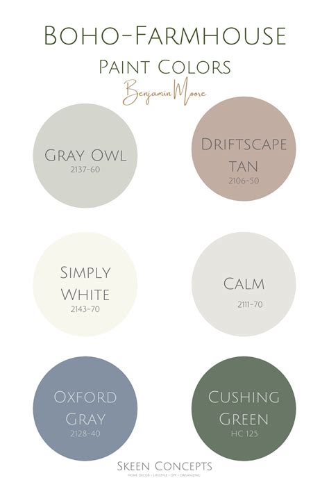 Boho Farmhouse Paint Colors For Your Home — Skeen Concepts