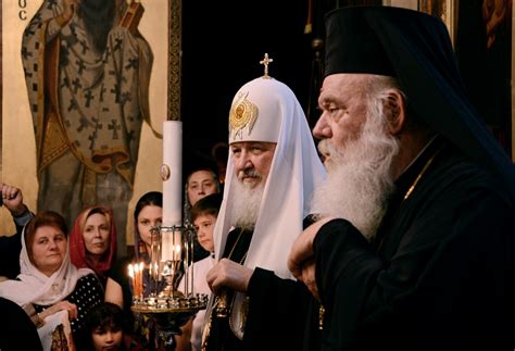 His Holiness Patriarch Kirill Visits Russian Church Of The Holy Trinity