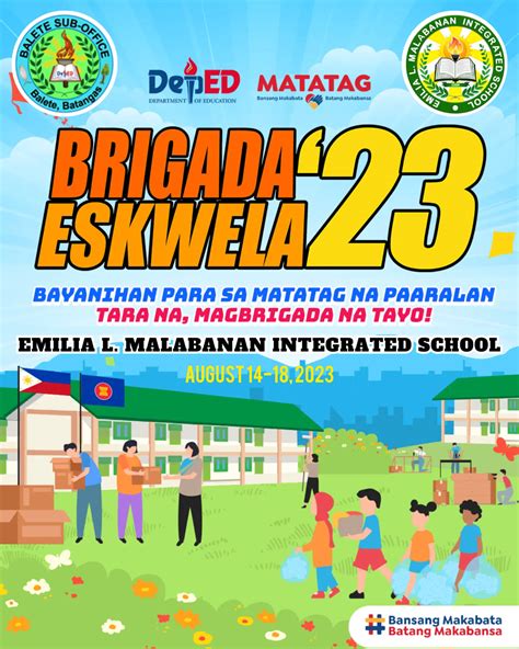 Halina Mga Kabrigada🤗 Deped Launch Brigada Eskwela 2023 With Theme