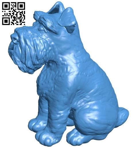 3d Printer Projects Schnauzer Dogs Art File Stl Filing 3d Printing