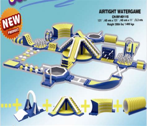 Airtight Watergame Indoor Playground System Cheer Amusement Ch