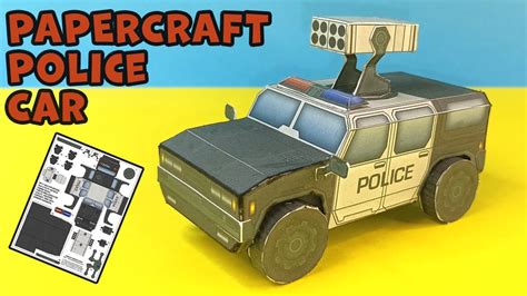 Papercraft Police Car Building Paper Model Car How To Make Paper