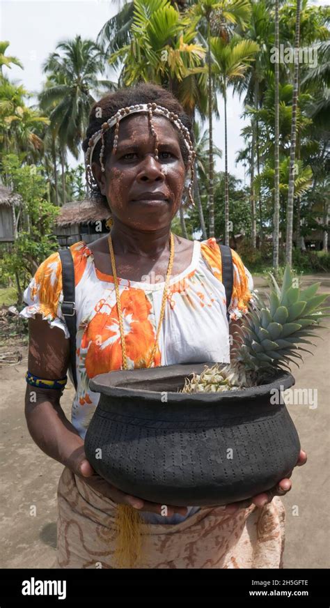 Local Woman In Mou Village Morobe Bay Morobe Province Papua New
