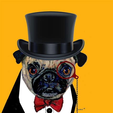 Pug pic 10 80 px 10 80 px pug pic 10 80 px 10 80 px / bulldog pug portable network graph… Tux Pug Painting by Dale Moses