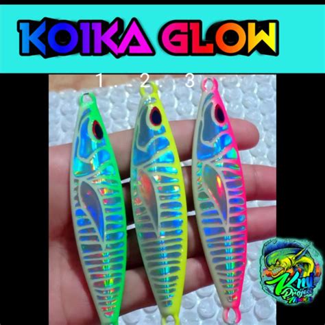 Jual Metal Jig Koika Stiker Glow 60g S D 200g Shopee Indonesia