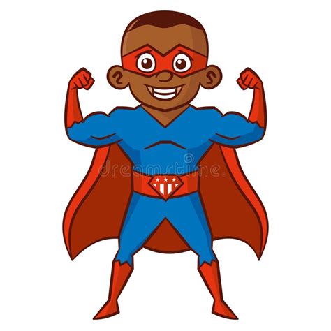 Superhero Boy Cartoon Character Stock Vector Illustration Of Diamond