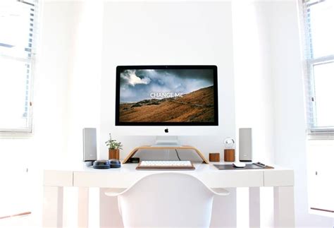 Home Desk With Free Imac Mockup Designhooks