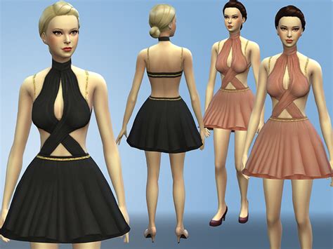 Party Dress By Nia At The Sims 4 Female Clothes