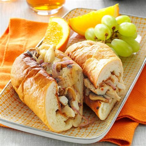 Cheesy Chicken Subs Recipe Taste Of Home