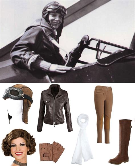 Amelia Earhart Costume Carbon Costume Diy Dress Up Guides For Cosplay And Halloween