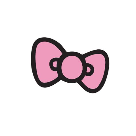 Pink Bow Hellokitty Hair Sticker By Carolinemchugh