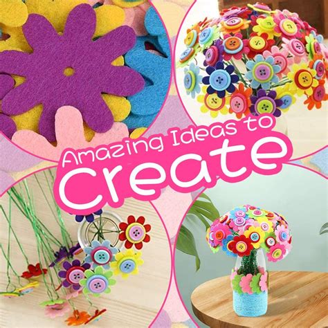 Lnkoo Flower Bouquet Craft Kit 122 Pieces