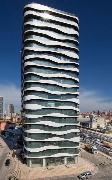 Quality craftsmanship with special volume pricing! Wavy Balconies Surround A New Office Building In Istanbul