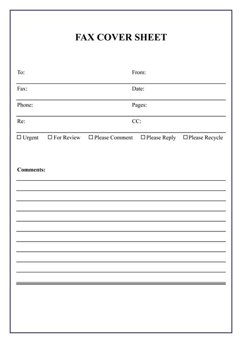 Free Fax Cover Sheet Templates in PDF, Excel & Word