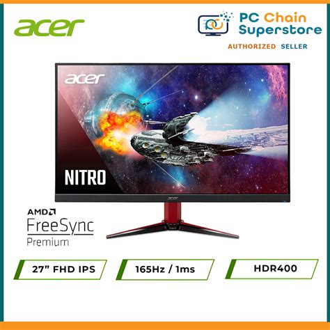 Acer Nitro Vg271 Sbmiipx Gaming Monitor 27 Inch Full Hd Ips 165hz