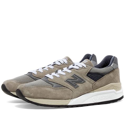 New Balance M998bla Made In The Usa Grey And Silver End