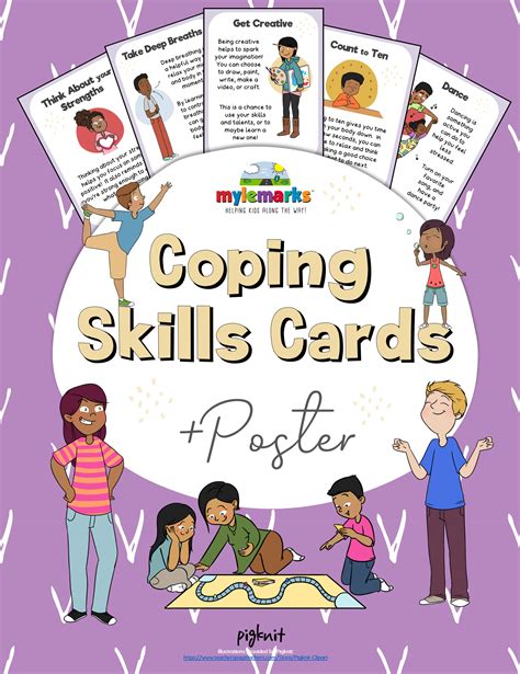 Coping Skills Cards Poster Printable