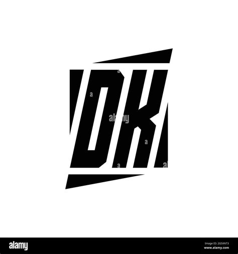 Dk Logo Monogram With Modern Style Concept Design Template Isolated On