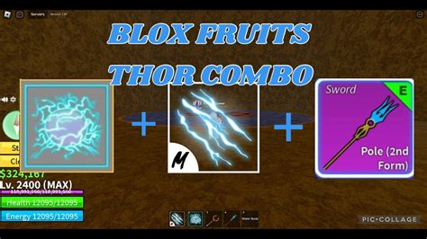 Blox Fruits Blox Fruit Thor Combo Rumble Electric Claw Pole V2