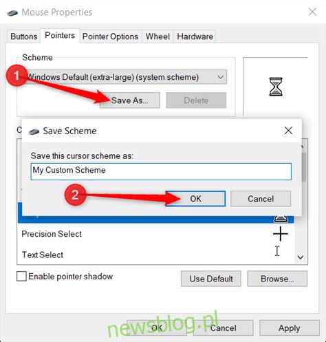 Jak zmienić motyw kursora myszy w systemie Windows 10
