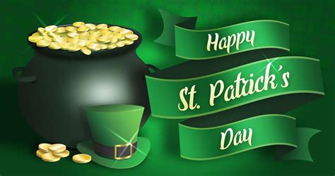 St Patricks Day Irish Refreshment Pot Of Gold Hot Drink Still Life