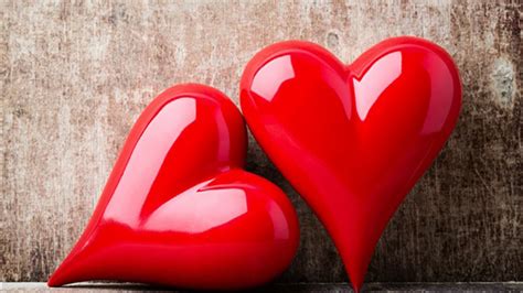 Two Red Love Romantic Hearts Hd Heart Wallpapers Hd Wallpapers Id