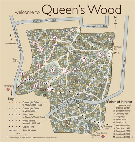 Map Of Queens Wood