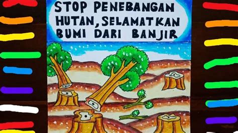 10 Gambar Poster Lingkungan Laut Pencemaran Hutan Dll