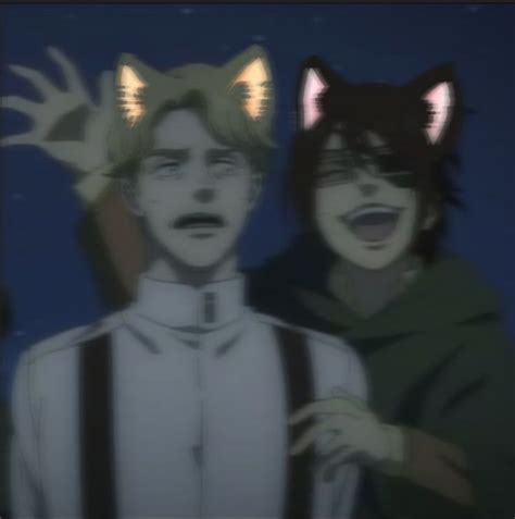 Cat Hange And Cat Boy Niccolo In 2021 Catboy Anime Cat Boy Attack
