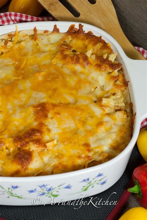 Bring up to a simmer and stir in the turkey and roast veg. Turkey Enchilada Casserole | Art and the Kitchen