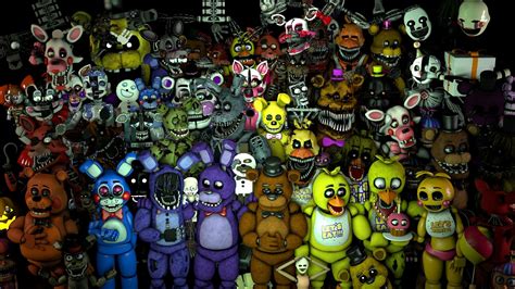 Fnaf All Characters Wallpapers Wallpaper Cave Erofound