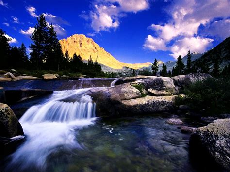 Nature Mountains River Background Top Free Images