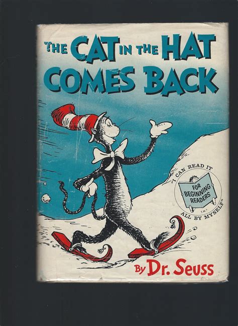 The Cat In The Hat Comes Back By Dr Seuss First Edition 1958 From