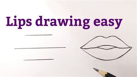 How To Draw Lips Easy For Beginners With Pencil Tutorial Drawing Lips