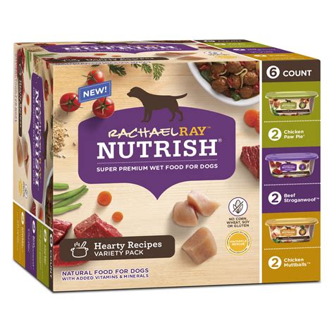 This food by rachel ray nutrish* is formulated from no more than six ingredients, all easily digestible and natural. Rachael Ray Nutrish Natural Hearty Recipes Variety Pack ...