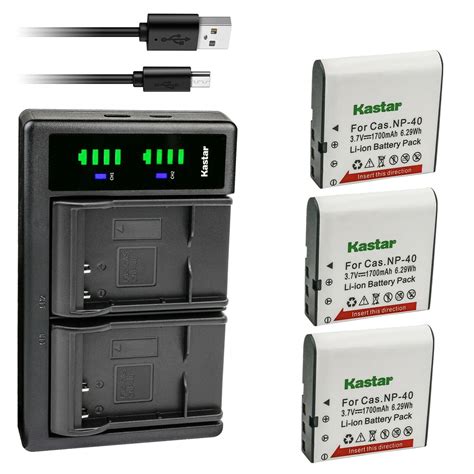 kastar 3 pack battery and ltd2 usb charger replacement for agfa ap microflex 100 ap microflex