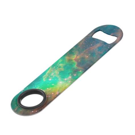 Aqua Green Star Cluster Ngc 2074 Speed Bottle Opener Zazzle